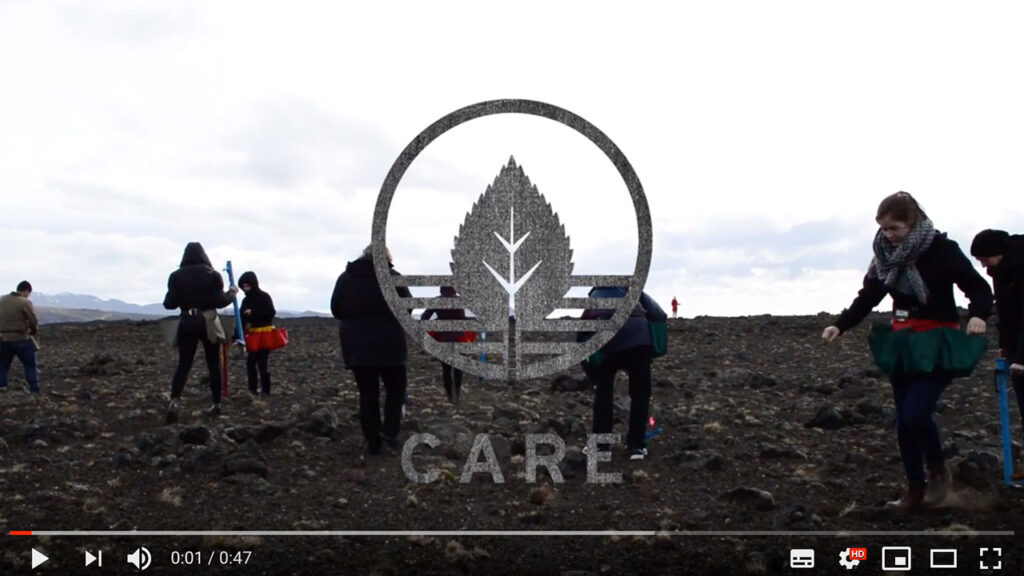 CARE is a volunteering program in soil and land restoration in Iceland for tourists and study groups from abroad, and Icelanders alike. The project gives participants the change to give back to nature and strengthen cultural ties between Icelanders and their foreign visitors. The project is one of many projects of Landvernd, Icelandic Environment association NGO