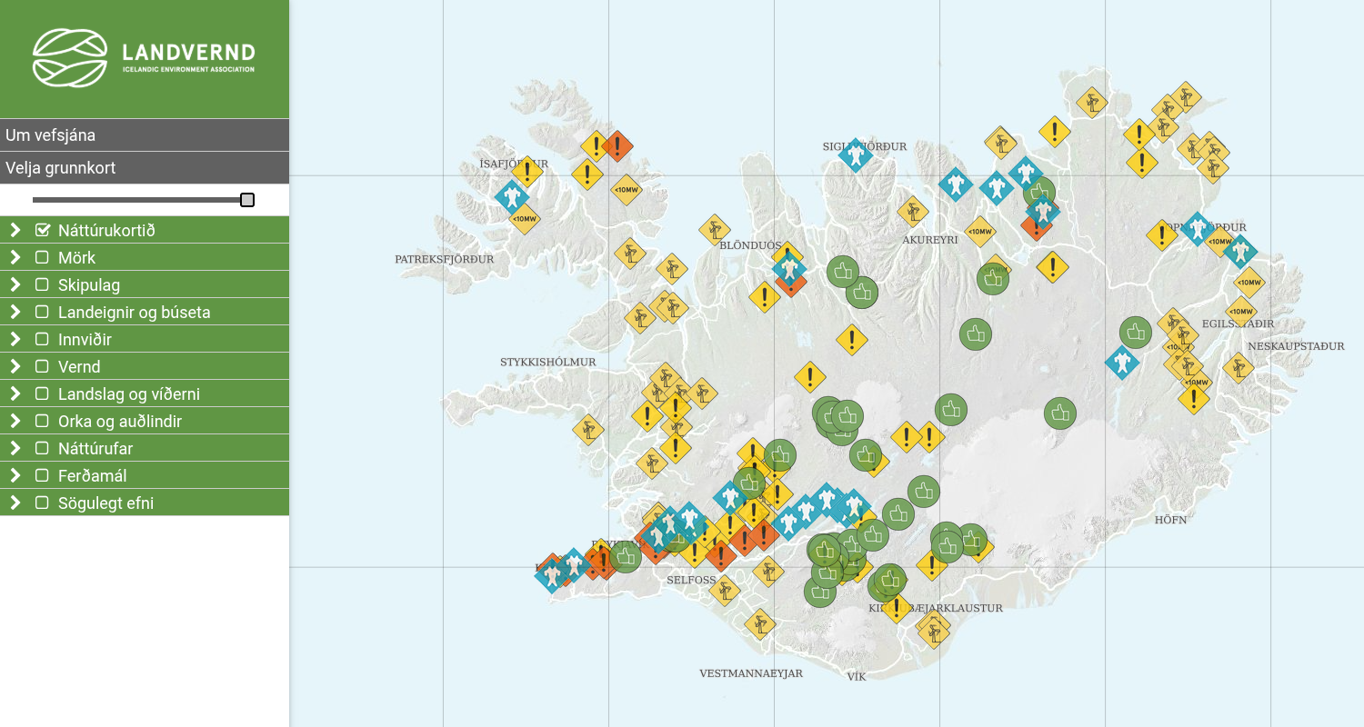 Náttúrukortið